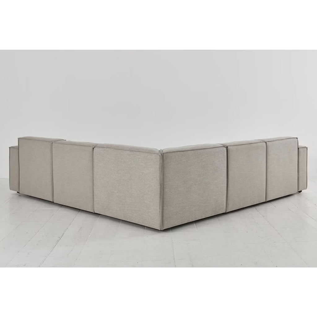 Model 03 Light Grey Linen 5 Piece Modular Sofa